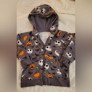 Little Sleepies Toddler Hooded Sweatshirt 3T Nightmare Before Christmas